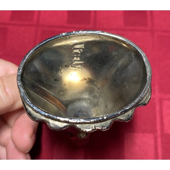 Silver Plated Choir Girl Mini Candle Stick Holder Made in Italy - Picture 3 of 6